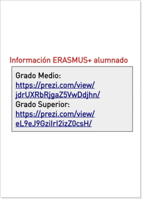 Información ERASMUS+ alumnado (curso 2020/2021)