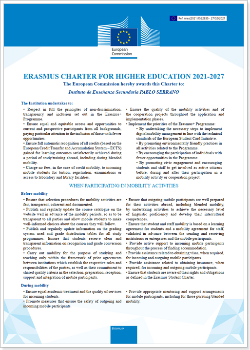 Carta Erasmus 2021/2027