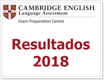 Resultados exámenes Cambridge 2018